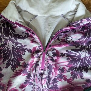 Athleta Purple and Pink Patterned Jacket